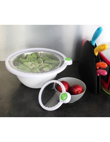 Genius Ideas Couvercle de conservation Fresh avec régulateur de date 4 pièces