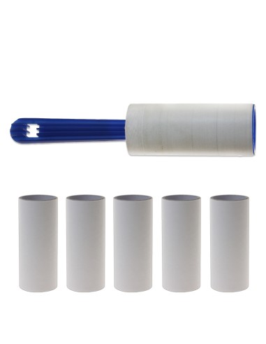 Genius Ideas Rouleau anti-peluches adhésif-5 rouleaux