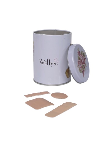 Wellys 100 Pièces de pansement pour plaie dans une boîte en métal