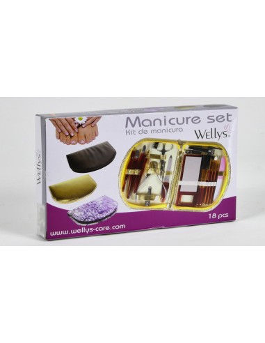 Wellys Set de manucure 18 pièces 'Black Edition'
