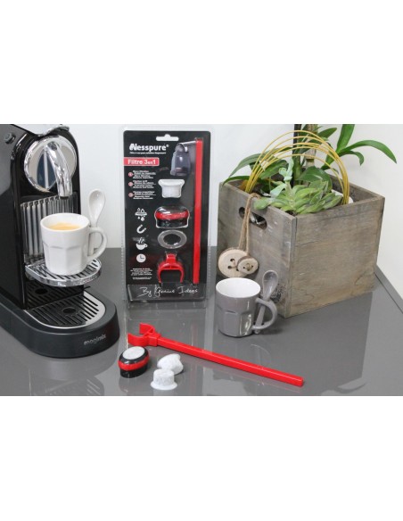 Genius Ideas Nesspure Filtre 3 en 1 pour machines à café