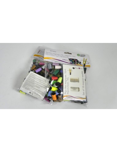 Genius Ideas Aiguilles magiquesavec 12 pièces et 100 bobines de fil