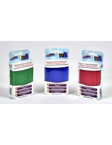 Genius Ideas Rouge Tampon de nettoyage SilicoClean