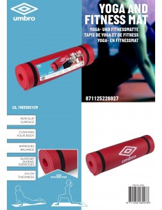 Umbro RougeTapis de fitness et de yoga gris 190x58x1cm 2