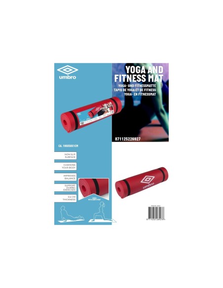 Umbro RougeTapis de fitness et de yoga gris 190x58x1cm