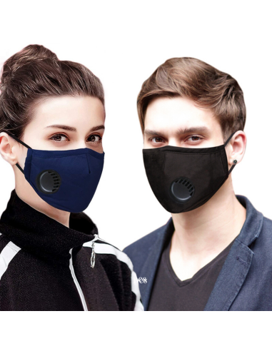 Masque en Coton Lavable Avec Filtres en Carbone 2