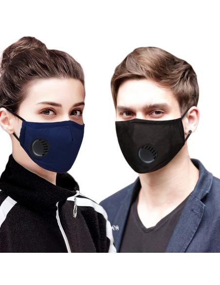 Masque en Coton Lavable Avec Filtres en Carbone 2