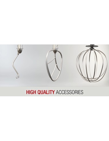 Herzberg HG-5065 Robot petrin 1800 W max 6.5L Argent