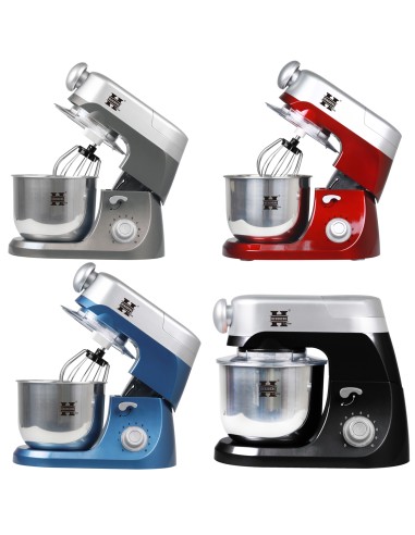 Herzberg HG-5029 Batteur Sur Socle 3 En 1 De 800 W Avec Action De Battement Planétaire Gris
