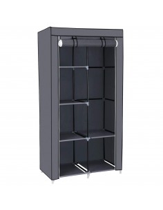 Herzberg HG-8010 Armoire de rangement Petite Gris