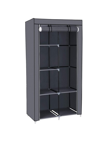 Herzberg HG-8010 Armoire de rangement Petite Gris