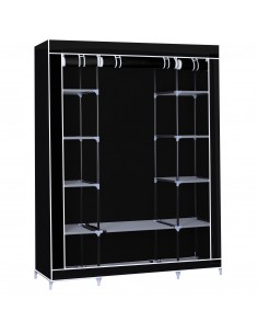Herzberg HG-8009 Armoire de rangement Grande Noire
