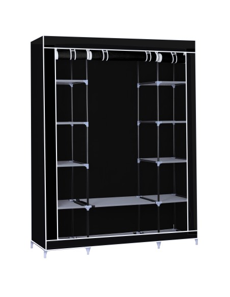 Herzberg HG-8009 Armoire de rangement Grande Noire