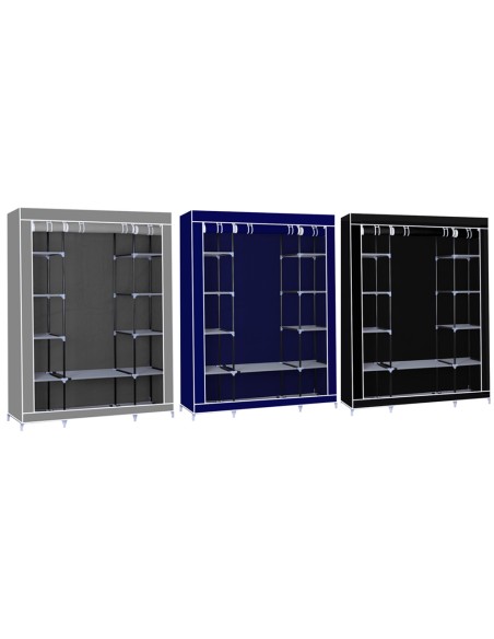 Herzberg HG-8009 Armoire de rangement Grande Noire