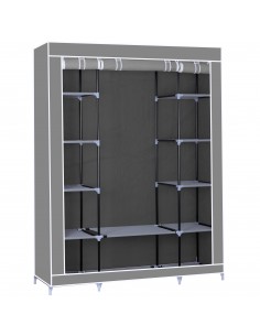 Herzberg HG-8009 Armoire de rangement Grande Gris