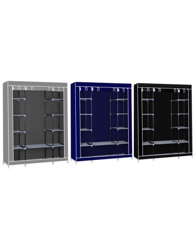 Herzberg HG-8009 Armoire de rangement Grande Bleu