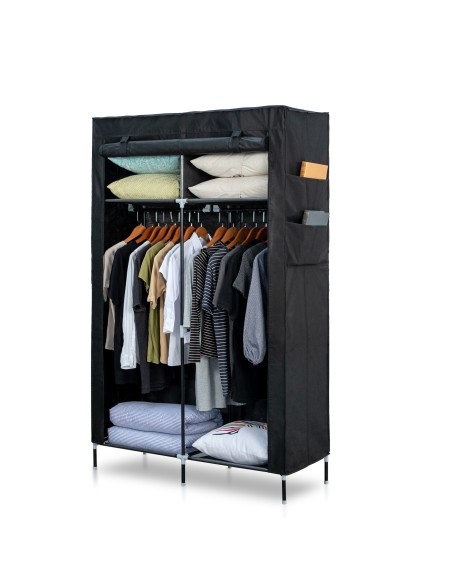 Herzberg HG-8012 Armoire de Rangement Noire