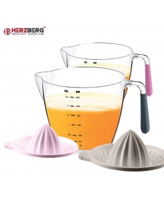 Herzberg Presse-agrumes et bol doseur Mauve 2