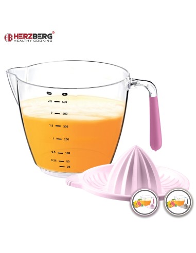 Herzberg Presse-agrumes et bol doseur Mauve