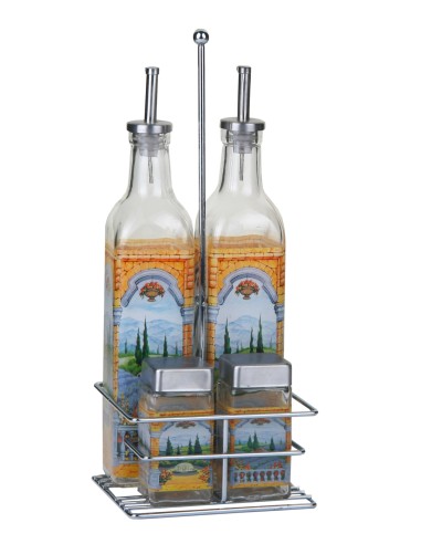 Euro Lady El-9099 Pots d'épices et des bouteilles d'oil de vinaigre