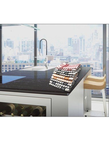 Cenocco 10 Serviette de Cuisine en Coton à Armure Fine et à Carreaux Vintage