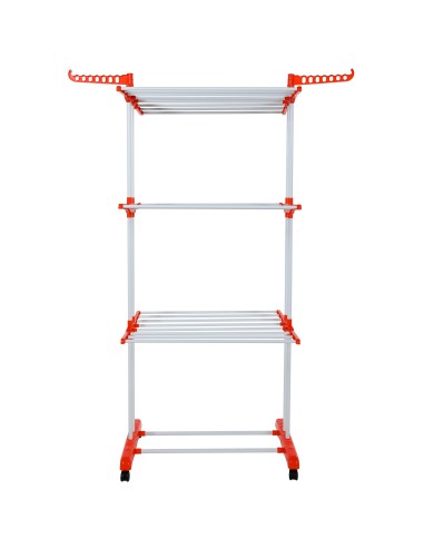 Herzberg HG-8034ORG Porte-vêtements en Mouvement Orange