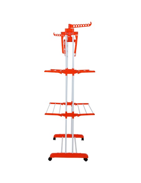 Herzberg HG-8034ORG Porte-vêtements en Mouvement Orange