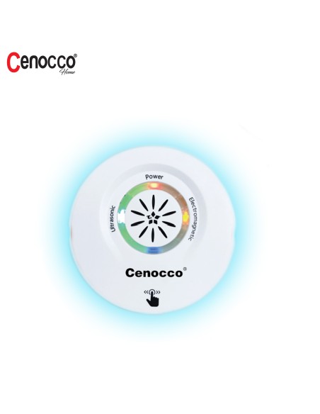 Cenocco Home CC-9097 Répulsif Antiparasitaire Avancé àUtrasons et Electromagnétique 2 en 1
