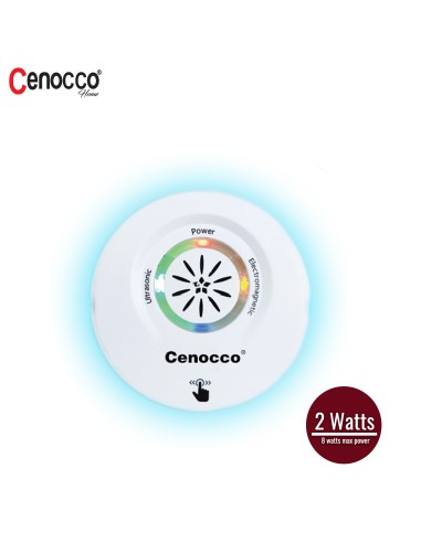Cenocco Home CC-9097 Répulsif Antiparasitaire Avancé àUtrasons et Electromagnétique 2 en 1