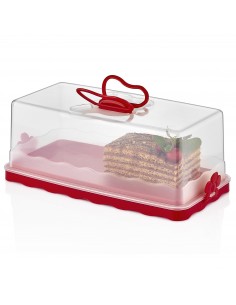 Herzberg Dôme à gâteau bâton Rouge