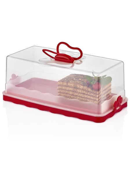 Herzberg Dôme à gâteau bâton Rouge