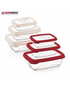 Herzberg 3 pièces Bio Saver Box Rouge 2