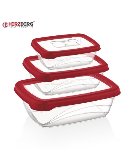 Herzberg 3 pièces Bio Saver Box Rouge