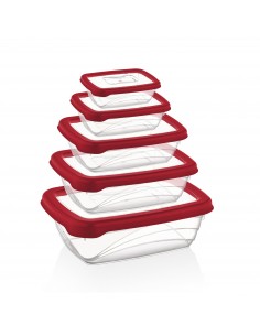 Herzberg 5 Pièces Bio Saver Box Set Rouge