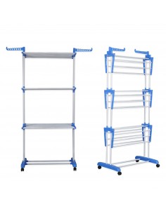 Herzberg HG-8034BLU Porte-vêtements de Déménagement Bleue 1 2