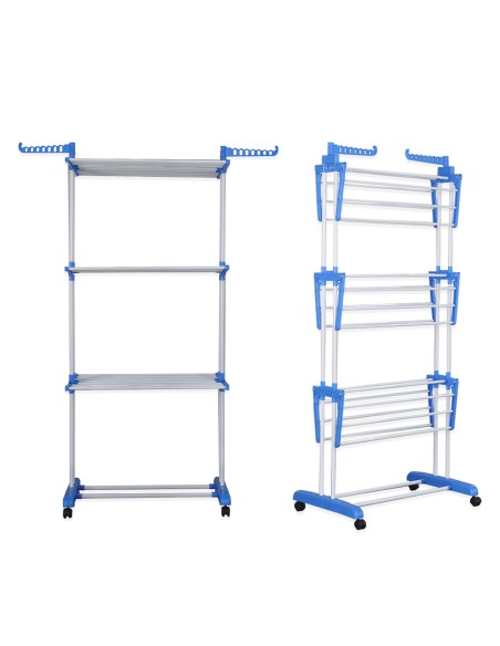 Herzberg HG-8034BLU Porte-vêtements de Déménagement Bleue 1