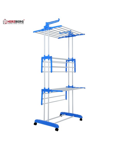 Herzberg HG-8034BLU Porte-vêtements de Déménagement Bleue 1