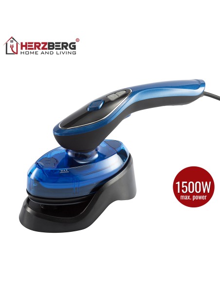 Herzberg HG-8056 Fer à Repasser à Vapeur et à Sec Portable 2 en 1