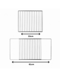 Herzberg HG-03213 Grille De Cuisson Universelle Pour Four Et Grille À Sous-verre Réglable 2