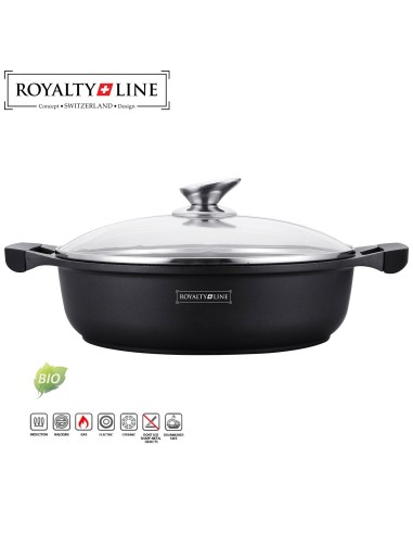 Royalty Line RL-BR28M Casserole basse en revêtement de marbre 28cm