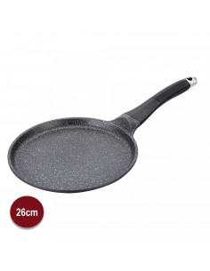 Royalty Line RL-CP26M Revêtement en Marbre Pour Poêle À Crêpes de 26cm Noire 2