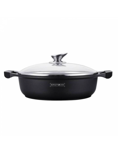Royalty Line RL-BR30M  Marmite À Soupe Peu Profonde En Marbre 30cm