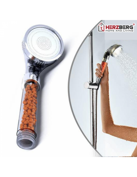 Herzberg HG-5012 Pommeau de Douche Minéralisé