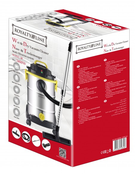 Royalty Line RL-WDVC30 Aspirateur eau et poussière 1400W