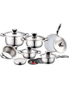 Royalty Line RL-16B Set de casseroles en Inox 16pcs