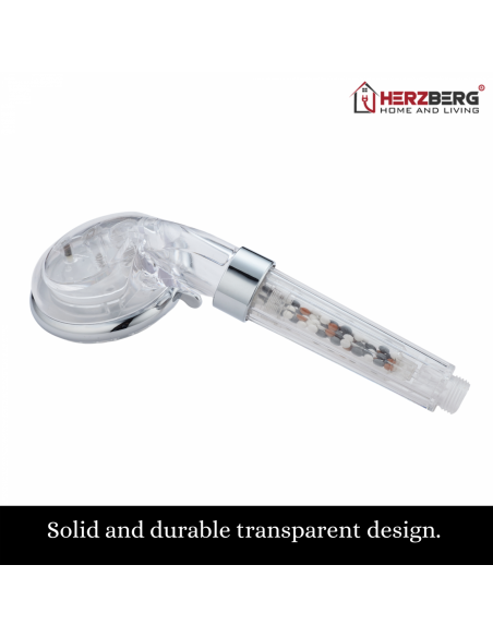 Herzberg HG-8023 Pommeau de Douche Personnel Boule de Minéralisation à Activation Antibactérienne