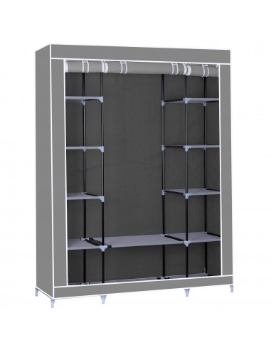 Herzberg HG-8009 Armoire de rangement Grande Gris