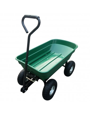 Herzberg HG-8028-75 Chariot-Benne à Roues 75L