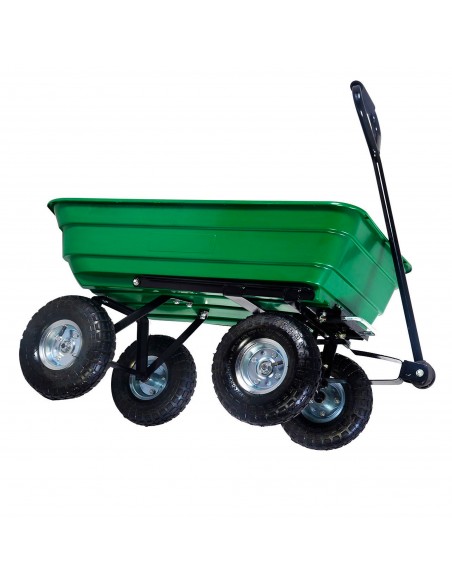 Herzberg HG-8028-75 Chariot-Benne à Roues 75L