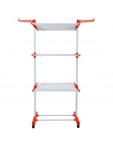 Herzberg HG-8034ORG Porte-vêtements en Mouvement Orange